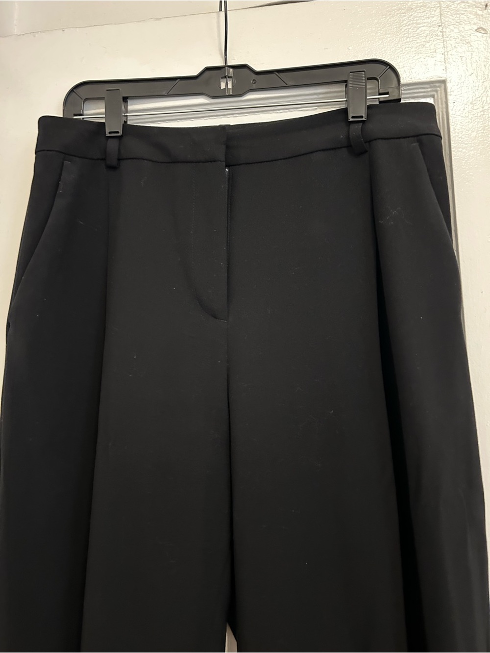 H&M Black Wide-Leg Women's Trousers - Picture 3 of 6